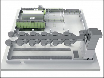 Комплекс оборудования для порошковой окраски SPK-CS-60.1.15.220 и зона открытой окраски SPK-18.6.6